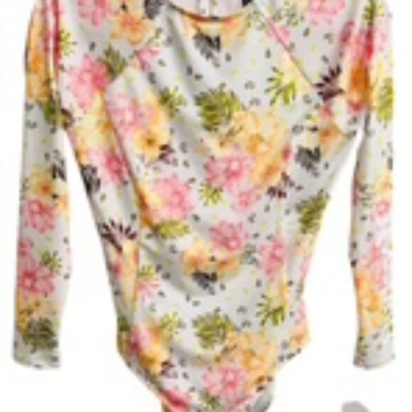 NEW Hurley White Floral Long Sleeve Back Zip Surf Suit Women’s Size XL NWT - Picture 13 of 14